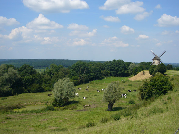 Vue sur le bastion du moulin de Watten